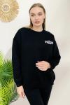 156404 B Yaka Sardonlu Sweatshirt